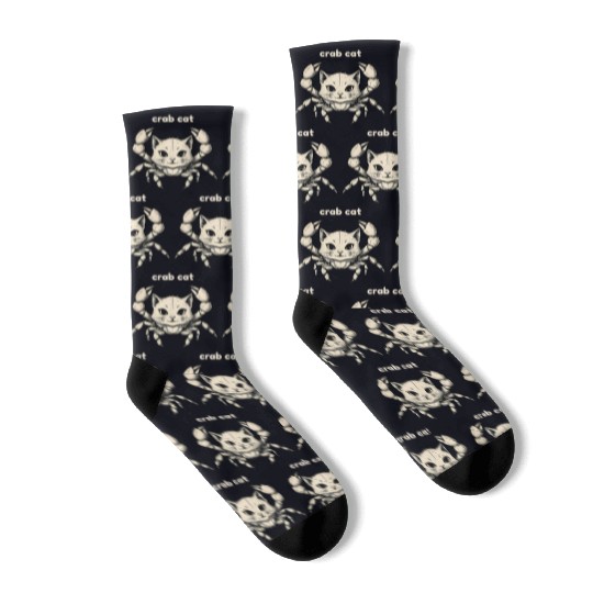 Funny Crab Cat Hybrid Socks – Hilarious Animal