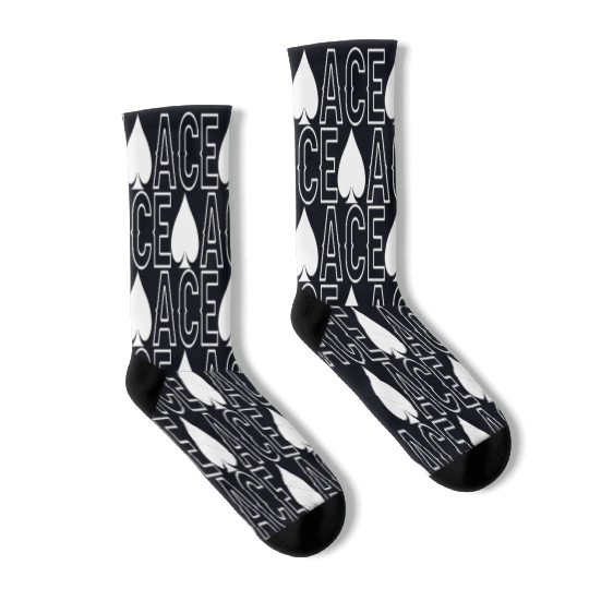 Spades Card Game Ace Of Spades Socks