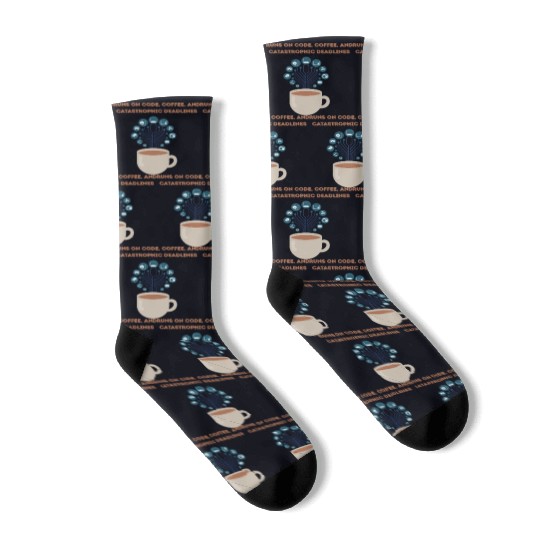 Software date engineer runs on coffee Socks