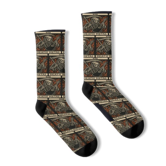 Death Metal (Card XIII) Socks