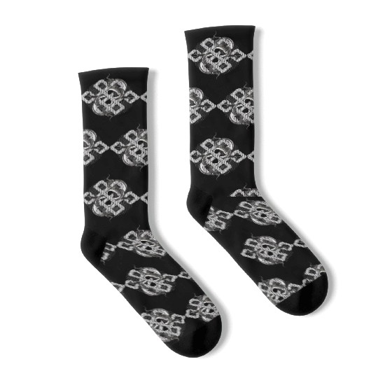 Silver Snake Knot – Mystical & Elegant Socks