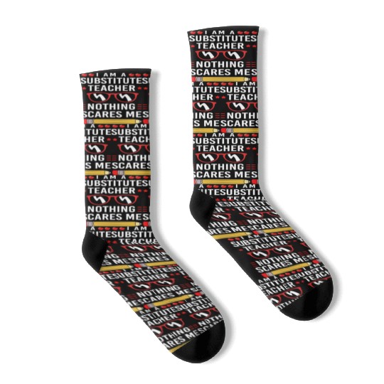 Substitute Teacher Back To School Socks