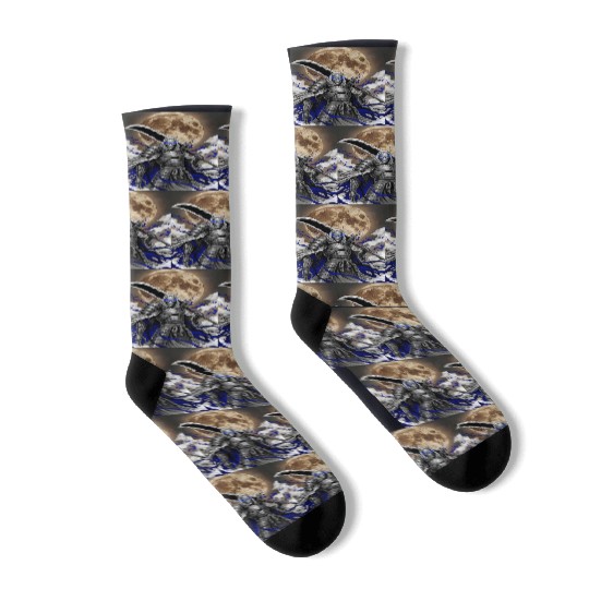 Dark Samurai Demon Warrior Socks