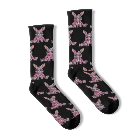 Cool Bunny What's Up Street Style Vibe Socks