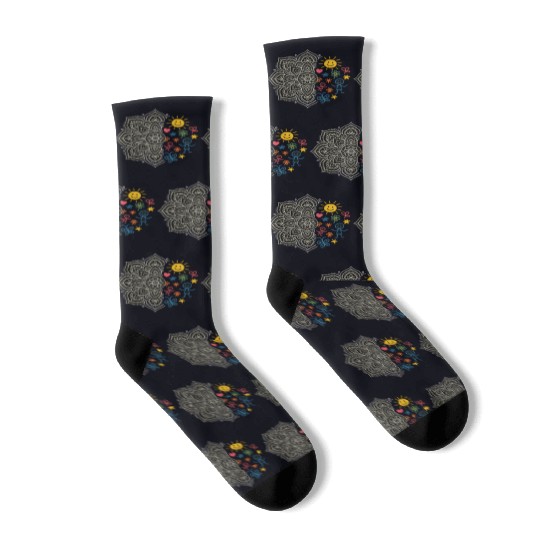 Mandala & Kids Doodles Socks