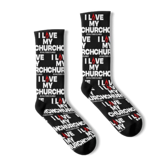 I Love my Church - Red Socks