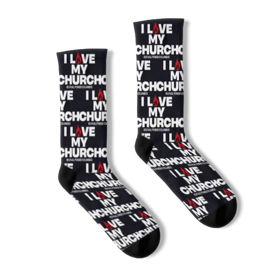 I Love my Church - Red Socks