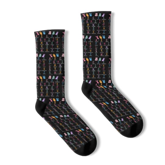 Teacher Socks Teacher Life Socks, You Are Alphab