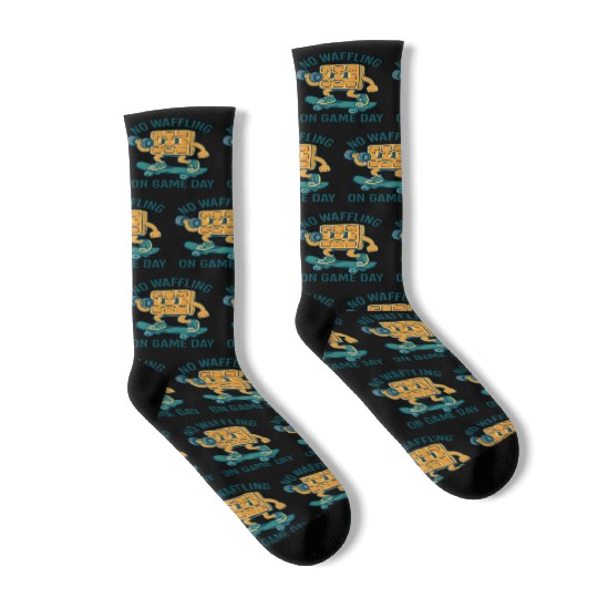 Waffle Character Skateboard Design Socks