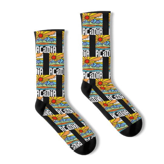 Acadia National Park Artistic Nature & Mountains Socks