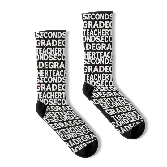 Comfort Colors Teacher Socks  Second Grade Teacher