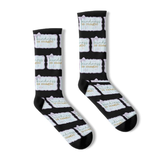 Kindness Is Magic Inspirational Design Socks
