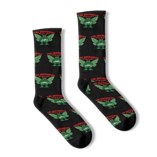 The Mothman Stole My Catalytic Converter – Green M Socks