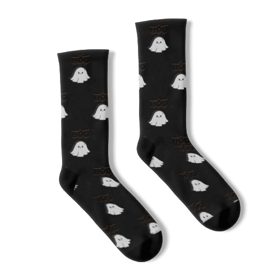 Cute Ghost Halloween Trick or Treat Socks