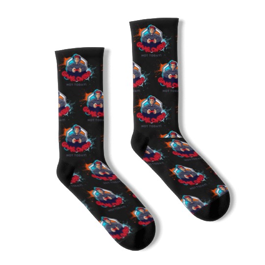 Gamer Youth Embrace in Bold Style Socks