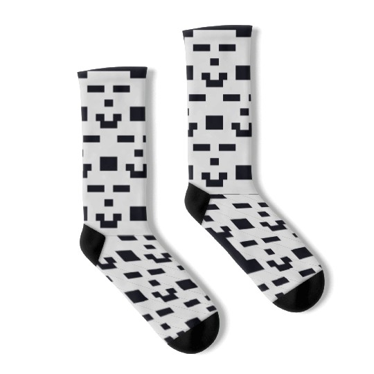 Scott Pilgrim 8-bit Skull Vector Socks