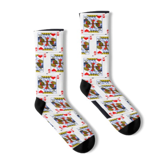 King Of Hearts Couple Socks
