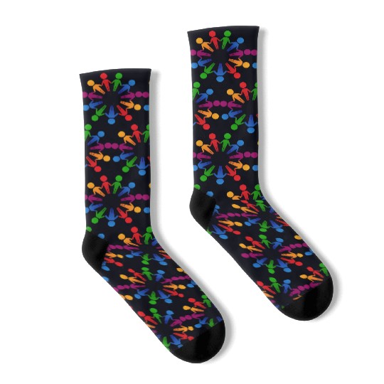 Multicultural Cooperation Circle Socks