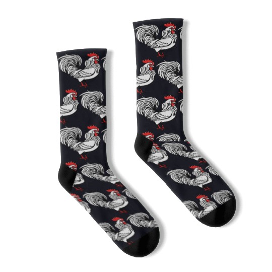 Cock witty bird Socks
