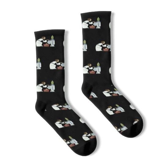 Funny Star Wars r2d2 and Leia comic Socks