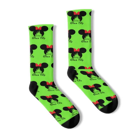 Discover Disney Girls Trip 2023 Socks, Disney Minnie Socks, Disney Socks