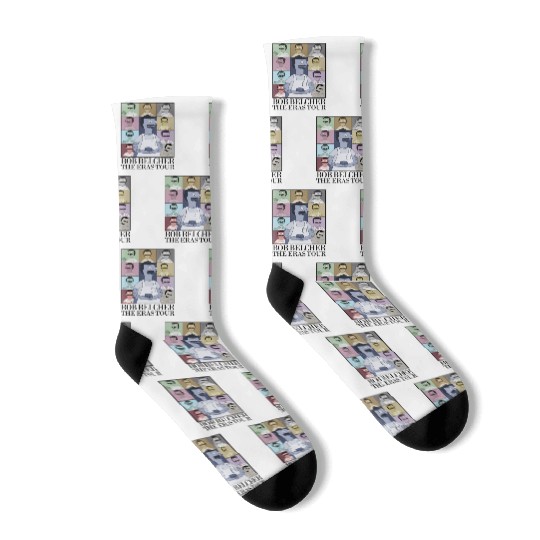 Bob's Burger Eras Tour Socks, Bob Belcher Vintage Socks