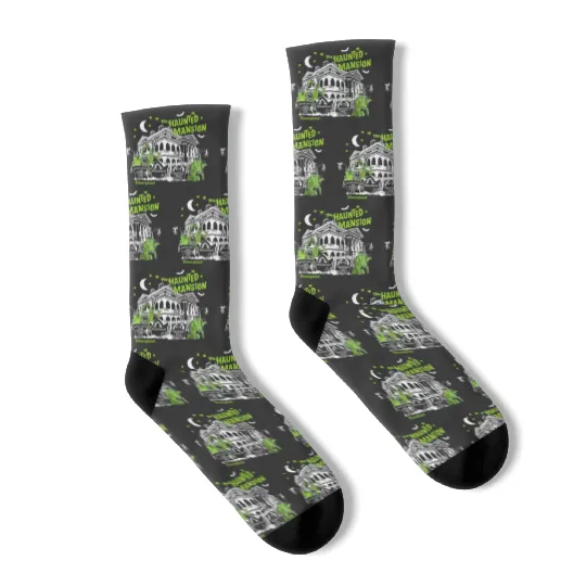 Vintage Haunted Mansion Socks, The Haunted Mansion Socks, Disneyland Halloween Socks