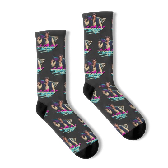 Han Solo Eighties Retro Star Wars Retro Socks Disneyland Summer Trip 2023