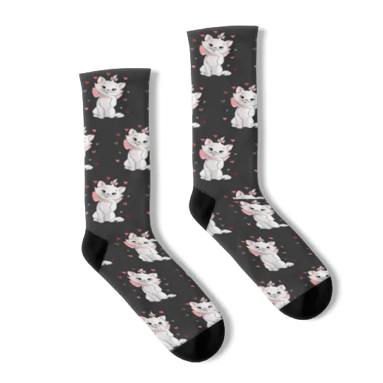 Disney Marie Cat Heart Socks, Disney The Aristocats Socks