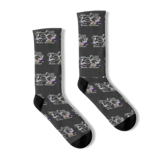 Disney 100 Years of Wonder Socks, Disney Trip 2023 Socks