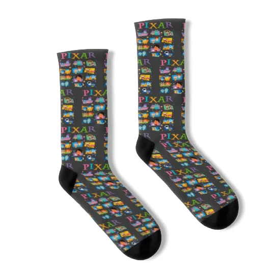 BM Disney Pixar  Socks, Pixar Movie Socks, Disney Socks