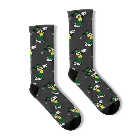 Colors Mickey Golf Socks, Disney Family Matching Socks