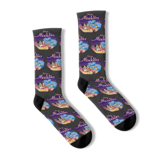 Disney Aladdin Jasmine Princess Jafar Abu Genie Socks