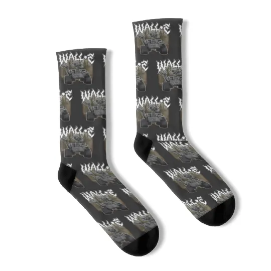 Wall-E Metal Socks: Disney Goth Punk Socks Deathmetal Halloween