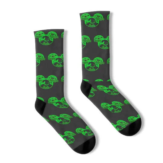 Disney Oogie Boogie Bash Socks, Disney Halloween Socks, Oogie Boogie Man Socks, Nightmare Before Christmas Socks