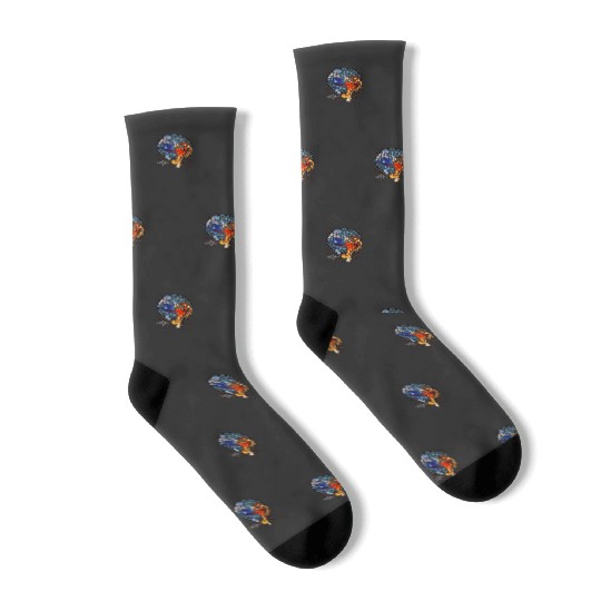 Disney Kingdom Hearts Sora Riku Chain Of Memories Socks