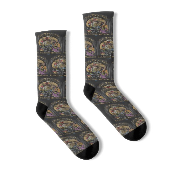 Disneyss The Muppets Show Dr Teeth Electric Mayhem Distressed Socks
