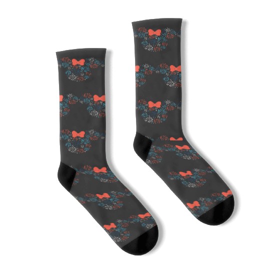 Disney Minnie Mouse Fireworks Americana Socks