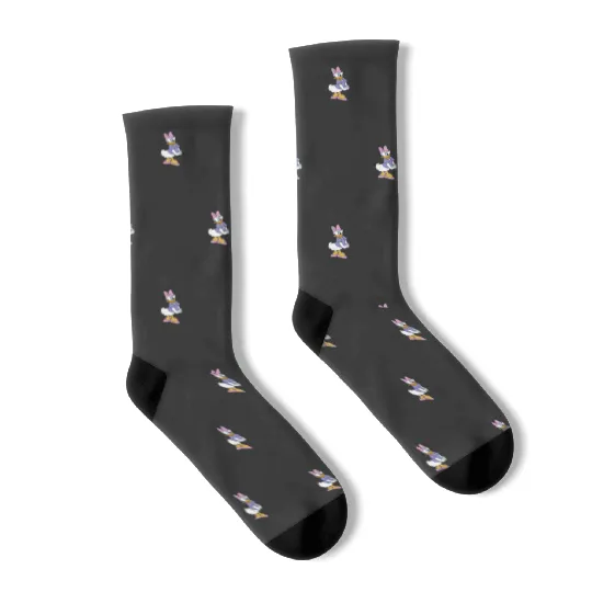 Disney Mickey And Friends Daisy Duck Traditional Portrait 2558 Socks