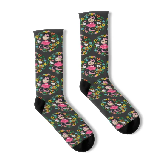 Disneyss Minnie Mouse Springtime Easter Egg Hunt Socks