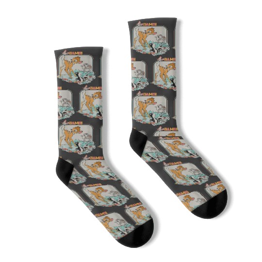 Disneyss Bambi Movie Retro Socks