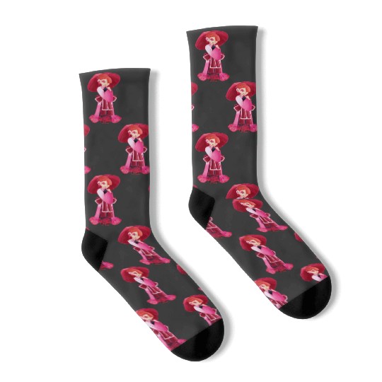 Kawaii Chinese Girl Cartoon in Qipao Cheongsam Sticker: Disney Mulan Anime Mushu, Mulan and Mushu Socks