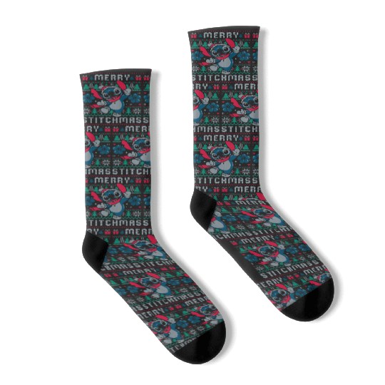 Merry Stitchmas  , Stitch Eras Tour , Stitch Shirt, Disney Land Lilo and Stitch Socks