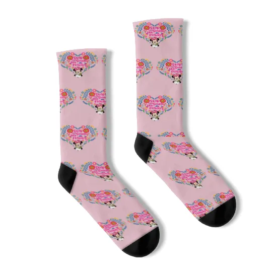Minnie Flower Socks, Disney Epcot, Epcot International Flower and Garden Festival 2023, Mickey's Garden Socks