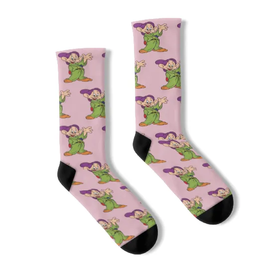 Dopey Dwarf Socks, Disney Dwarf, Seven Dwarfs, Disney Character Dwarf Socks