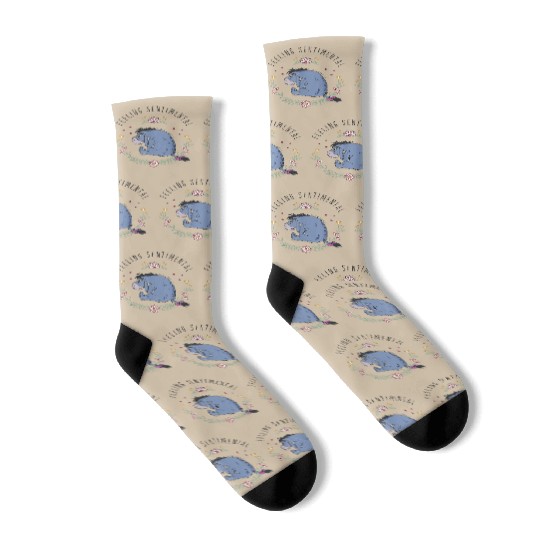 Disney Winnie The Pooh Eeyore Feeling Sentimenta Socks