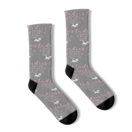 Disney The Aristocats Marie Ladies Don't Start Fights Socks,Disneyland Epcot Family Matching Socks