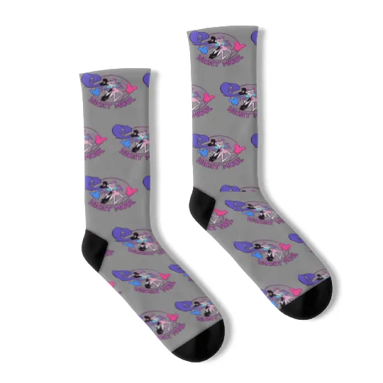 Disney Emperor New Groove Villains Yzma With Mickey Balloon Vacay Mode Retro Socks