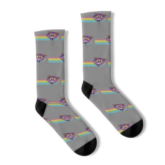 Disney vintage Socks - Disney figment Socks - Disney Epcot Socks