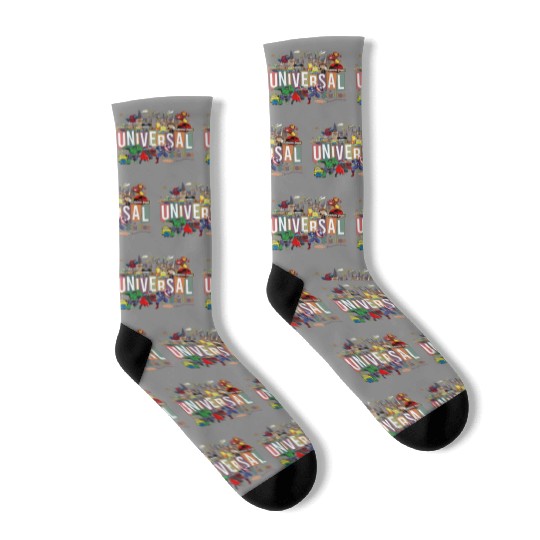 Disney Universal Studios Socks, Disney Trip Family Socks, Universal Studio Trip Socks, Disneyworld Socks